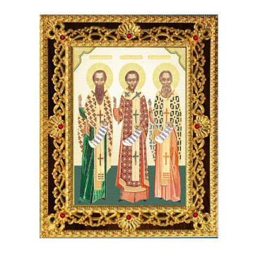 Икона Три Святителя ( Василий, Григорий ,Златоуст ) 38-Д-188