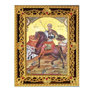 Икона Sf. Mare Mucenic Mina (мина) 38-Д-271