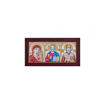Серебряная автомобильная икона, эмаль, АП-4ГМ