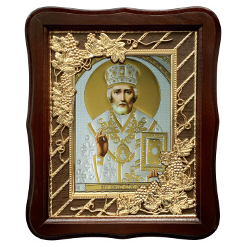 Икона Николая Чудотворца 52-Ф-201