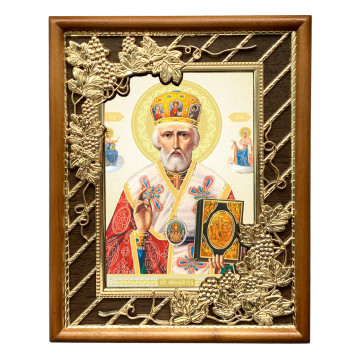 Икона Николай Чудотворец 52-П-25