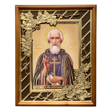 Икона Сергий Радонежский 52-П-56
