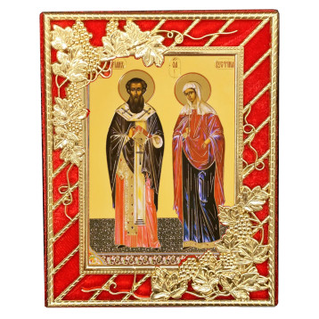 Икона Киприан и Иустина Б-52-Д-35