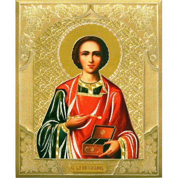 Лик 15х18 см Пантелеймон Цілитель кольорова одяг Софрон 1518-ЦОП