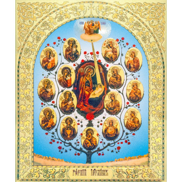 Лик 15х18 см Древо Богородиці арочний Софрон 1518-АД