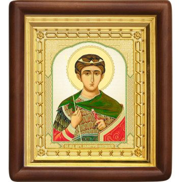 Ікона Дмитро Солунський (поясний) 4-П-110