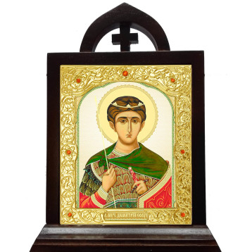 Ікона Дмитро Солунський (поясний) 29-П-110