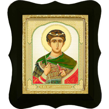 Ікона Дмитро Солунський (поясний) 16-Ф-110