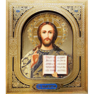 Икона 3-Д Иисус Христос, лик 10х12, арт. 28-3д-П-1