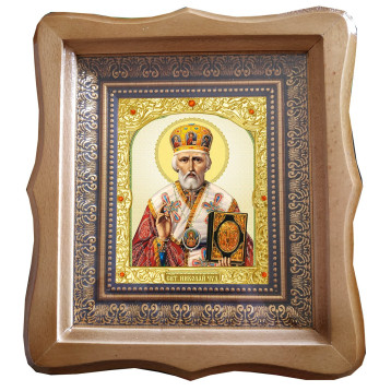 Икона Николай Чудотворец 22--ФБ-25
