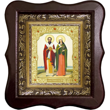 Ікона Кипріян і Юстина 22-1012-ФБ-35