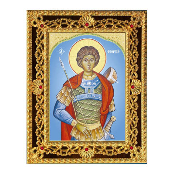 Ікона Георгій Побідоносець (поясний) 38-Д-106