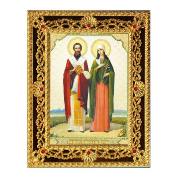 Ікона Кипріян і Юстина 38-Д-35