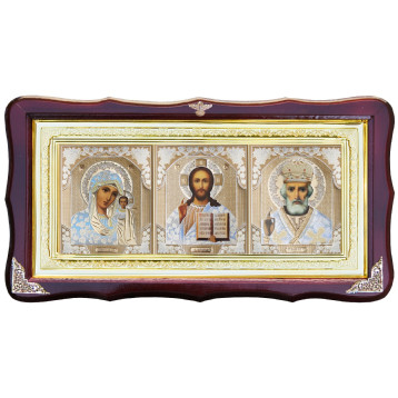 Ікона Трійник, лик Софрон білий одяг, лик 30х12, арт. 15-Ф-1