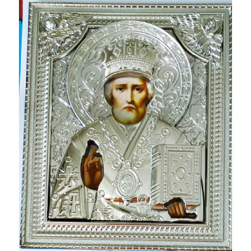 Риза хром 15х18, лик Микола, арт. 37-1518-ХН