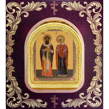 Икона Киприан и Иустина 12-Б-35