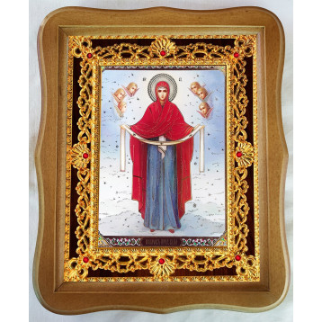 Ікона Покрова з херувимами 35-Ф-169