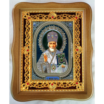 Ікона Миколи Чудотворця 35-Ф-28