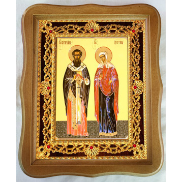 Ікона Кипріян і Юстина 35-Ф-35