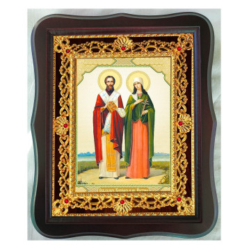 Ікона Кипріян і Юстина 38-Ф-35