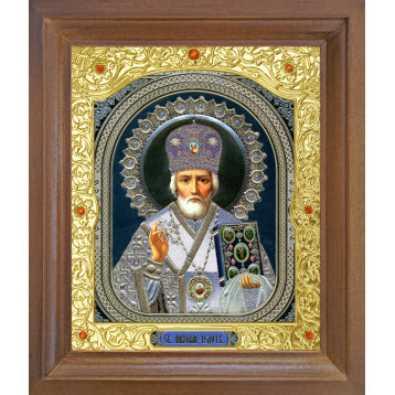 Ікона Миколи Чудотворця, лик 10х12, арт. 25-П-28
