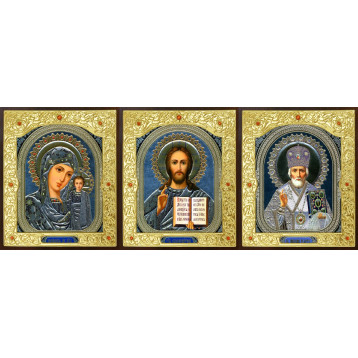 Ікона Трійник, лик Софрон візерунок 24-Г-3