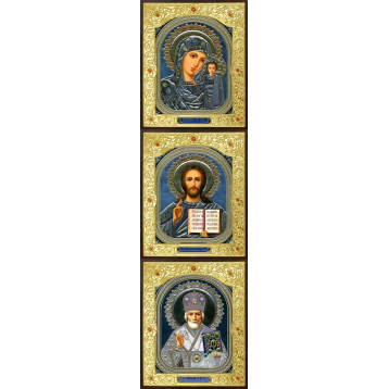 Ікона Трійник, лик Софрон візерунок 24-В-3